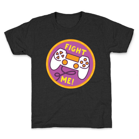 Fight Me Pop Culture Merit Badge Kids T-Shirt