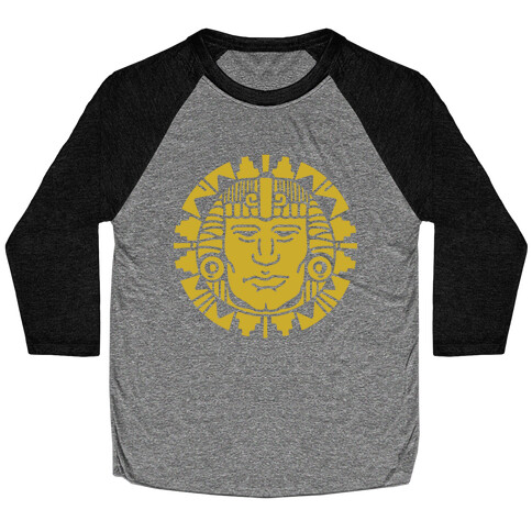 Hidden Temple Olmec Coin Baseball Tee