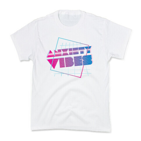 Anxiety Vibes Vaporwave Kids T-Shirt