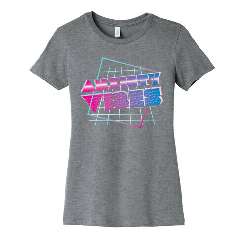 Anxiety Vibes Vaporwave Womens T-Shirt