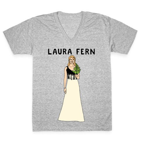 Laura Fern Parody V-Neck Tee Shirt