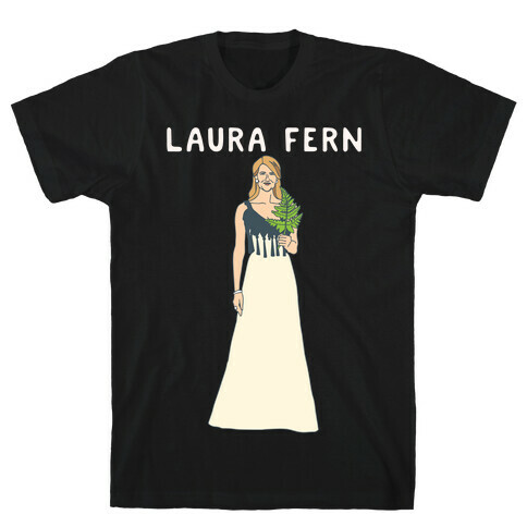 Laura Fern Parody White Print T-Shirt