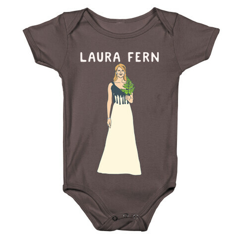 Laura Fern Parody White Print Baby One-Piece