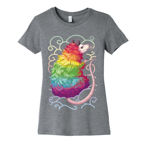 Rainbow Possum Womens T-Shirt