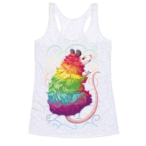 Rainbow Possum Racerback Tank Top