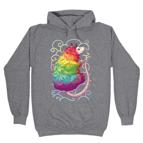 Rainbow Possum Hooded Sweatshirt