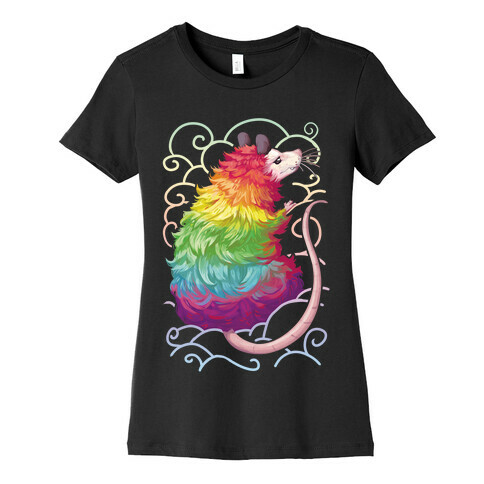 Rainbow Possum Womens T-Shirt