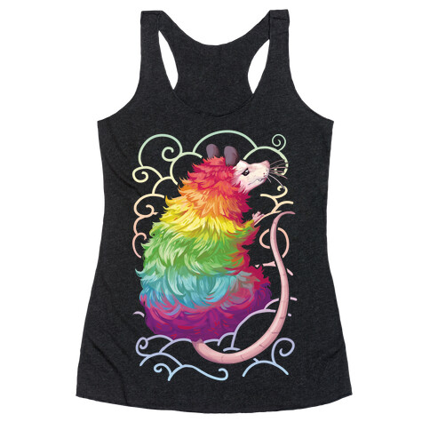 Rainbow Possum Racerback Tank Top