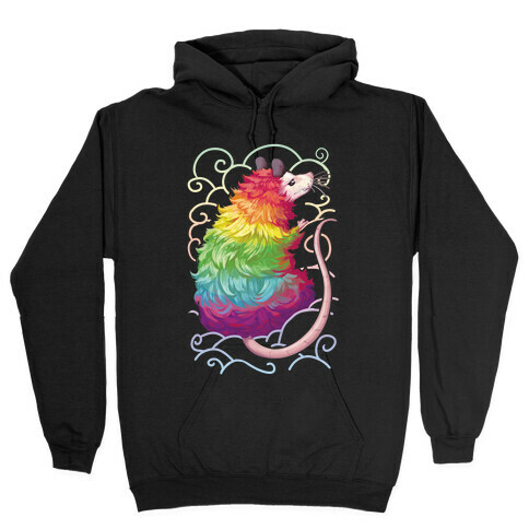 Rainbow Possum Hooded Sweatshirt