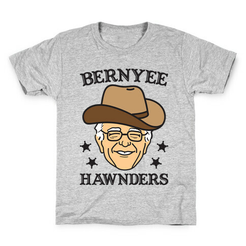 Bernyee Hawnders (Cowboy Bernie Sanders) Kids T-Shirt