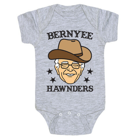 Bernyee Hawnders (Cowboy Bernie Sanders) Baby One-Piece