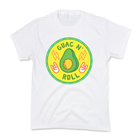 Guac N' Roll Culture Merit Badge Kids T-Shirt