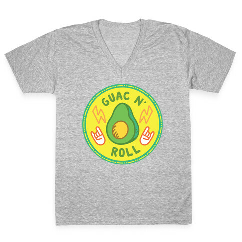 Guac N' Roll Culture Merit Badge V-Neck Tee Shirt