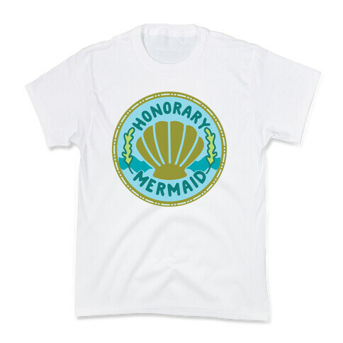 Honorary Mermaid Culture Merit Badge Kids T-Shirt