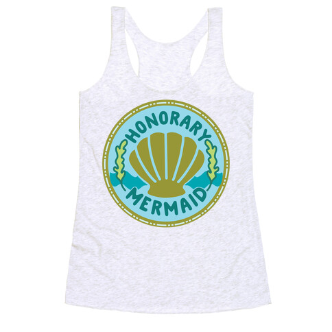 Honorary Mermaid Culture Merit Badge Racerback Tank Top