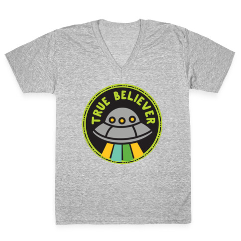 True Believer Culture Merit Badge V-Neck Tee Shirt