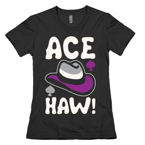 Ace Haw White Print Womens T-Shirt