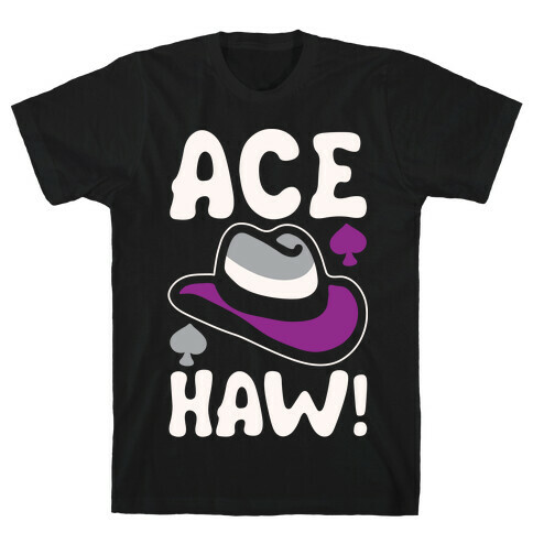 Ace Haw White Print T-Shirt