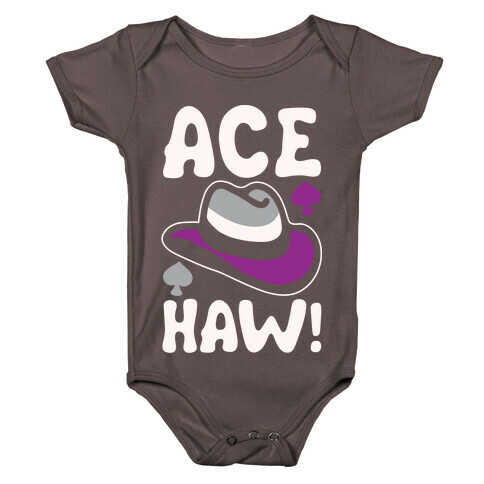 Ace Haw White Print Baby One-Piece