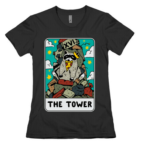 The Garbage Tower Tarot Womens T-Shirt