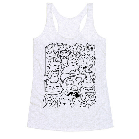 CATS CATS CATS! Racerback Tank Top