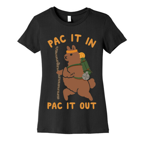 Pac It In Pac It Out Backpacking Alpaca Womens T-Shirt