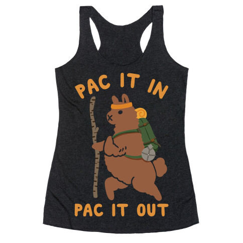 Pac It In Pac It Out Backpacking Alpaca Racerback Tank Top
