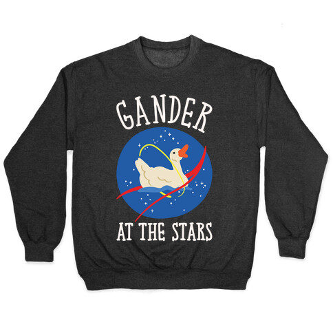 Gander At The Stars White Print Pullover