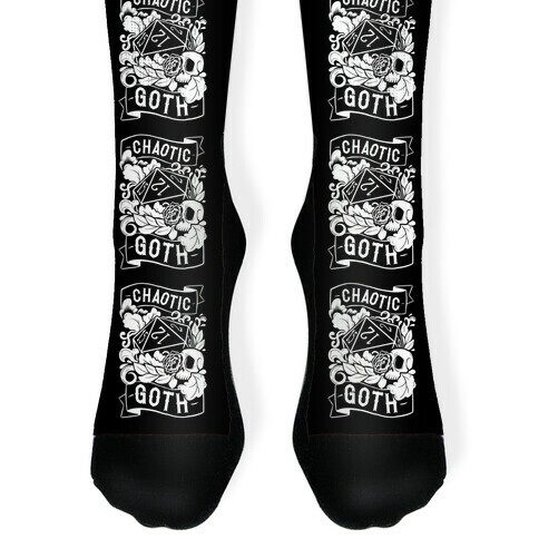 Chaotic Goth Sock