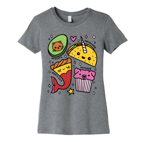 Cute Food Mashups Womens T-Shirt