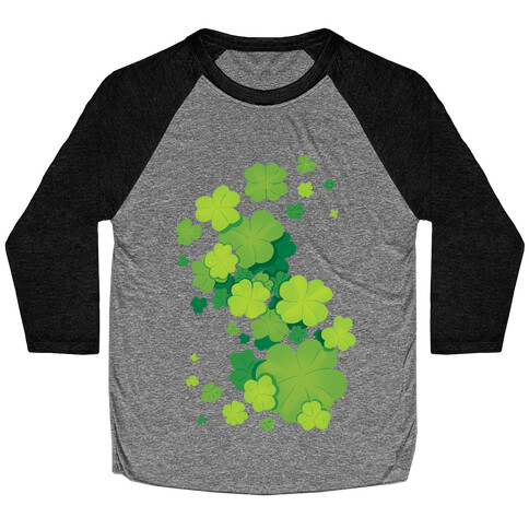 Clover Patch Pattern Baseball Tee