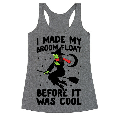 Broom Challenge Hipster Witch Racerback Tank Top