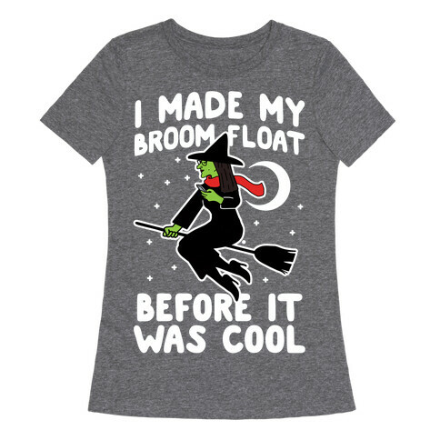 Broom Challenge Hipster Witch Womens T-Shirt