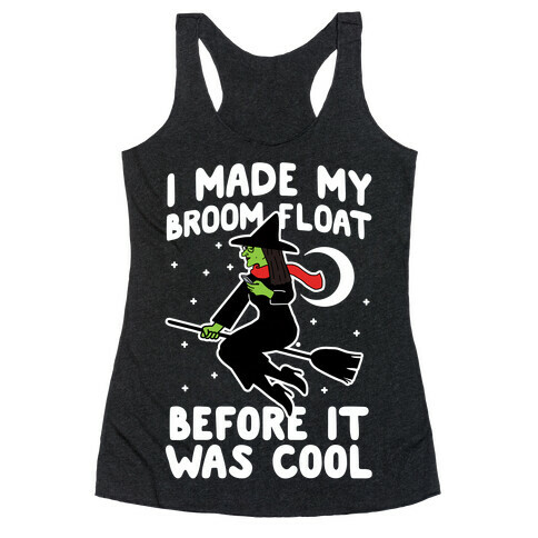 Broom Challenge Hipster Witch Racerback Tank Top