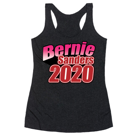 Bernie Sanders 2020 Jojo's Bizarre Adventure Parody White Print Racerback Tank Top