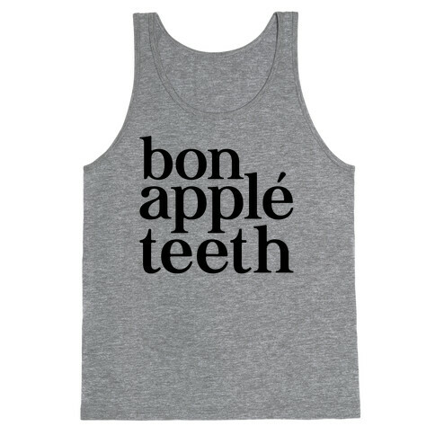 Bone Apple Teeth Parody Tank Top