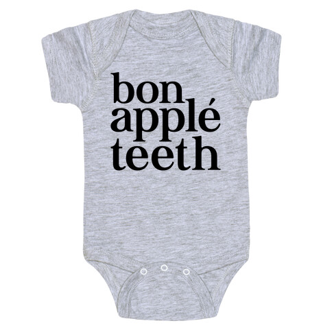 Bone Apple Teeth Parody Baby One-Piece