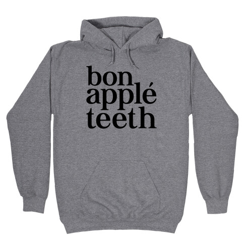 Bone Apple Teeth Parody Hooded Sweatshirt