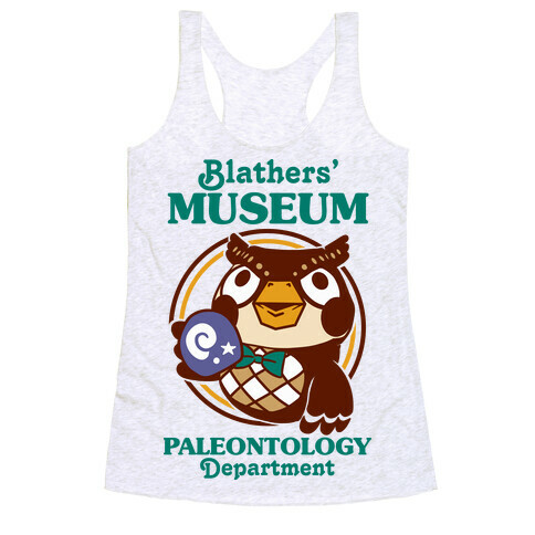 Blathers' Museum Paleontology Department Racerback Tank Top