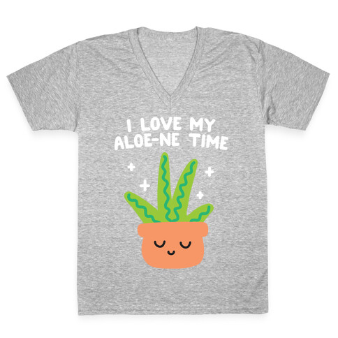 I Love My Aloe-ne Time V-Neck Tee Shirt