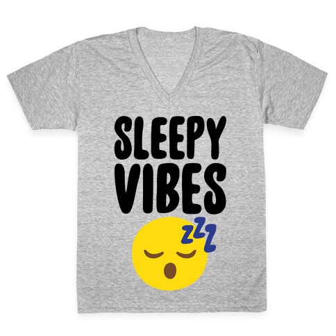 Sleepy Vibes V-Neck Tee Shirt