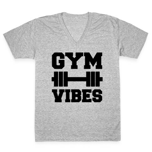 Gym Vibes  V-Neck Tee Shirt