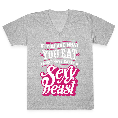 If You are What You Eat V-Neck Tee Shirt