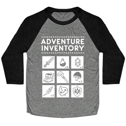 Adventure Inventory Baseball Tee