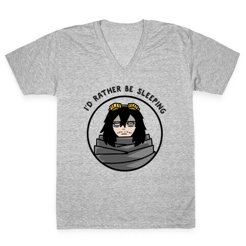 I'd Rather Be Sleeping - Eraserhead (Shota Aizawa) V-Neck Tee Shirt