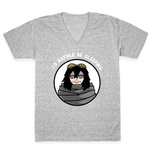 I'd Rather Be Sleeping - Eraserhead (Shota Aizawa) V-Neck Tee Shirt