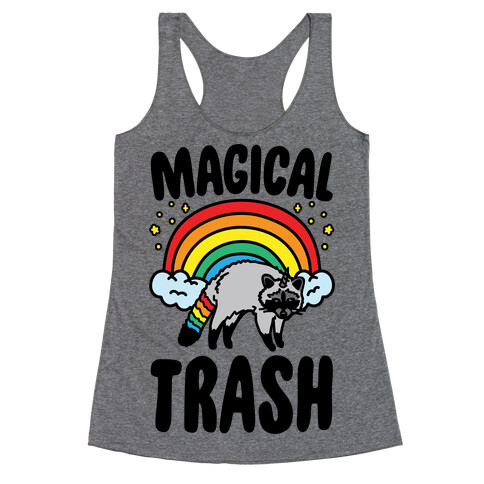 Magical Trash Raccoon Racerback Tank Top