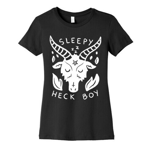 Sleepy Heck Boy Satan Womens T-Shirt