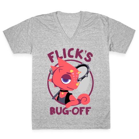 Flick's Bug Off V-Neck Tee Shirt