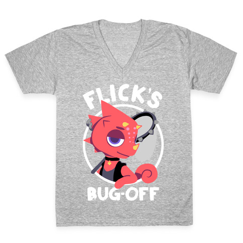 Flick's Bug Off V-Neck Tee Shirt